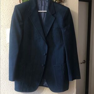 Men's Navy Two-Button Sport Coat - Classic Tailored Blazer
